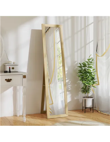 HOMCOM 37 x 157 cm Full Length Mirror - Natural