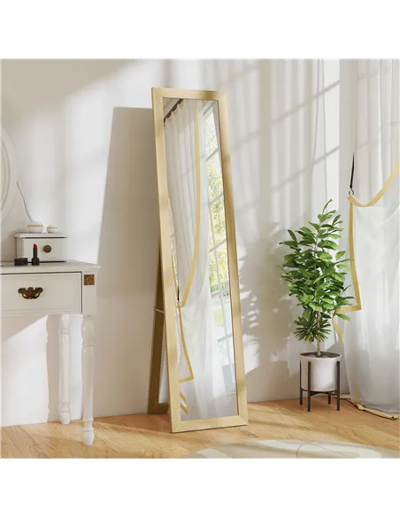 HOMCOM 37 x 157 cm Full Length Mirror - Natural