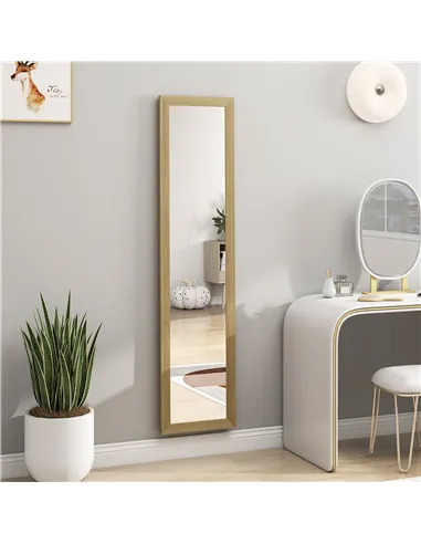 HOMCOM 37 x 157 cm Full Length Mirror - Natural