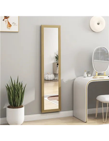 HOMCOM 37 x 157 cm Full Length Mirror - Natural