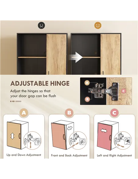 HOMCOM Tall Kitchen Cupboard, Freestanding Kitchen Pantry Cabinet with Adjustable Shelves, Drawers and Soft Close Door, 160cm