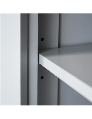 HOMCOM Multi-Storage Mid-Century Kitchen Cabinet - Grey