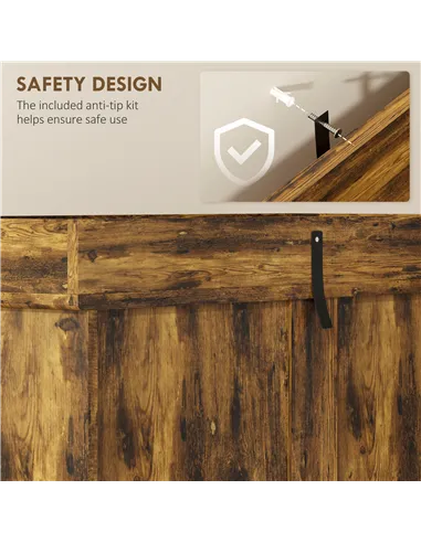 HOMCOM Tall Kitchen Cupboard, Kitchen Pantry Cabinet with Drawer, Shelves, Brown