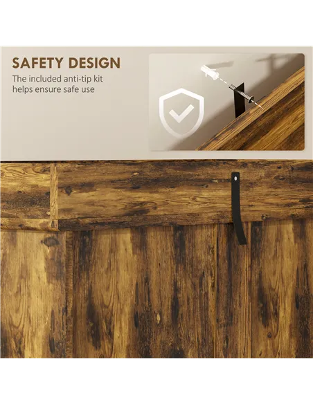 HOMCOM Tall Kitchen Cupboard, Kitchen Pantry Cabinet with Drawer, Shelves, Brown