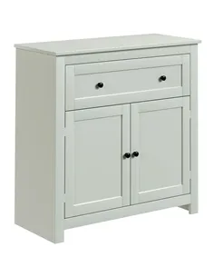 HOMCOM Sideboard Storage Cabinet, Modern Kitchen Cupboard with Adjustable Shelf, Drawer and Double Doors, Green