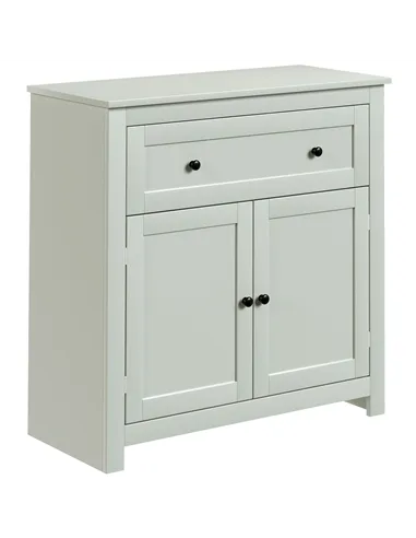 HOMCOM Sideboard Storage Cabinet, Modern Kitchen Cupboard with Adjustable Shelf, Drawer and Double Doors, Green