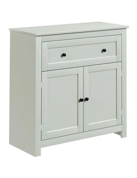 HOMCOM Sideboard Storage Cabinet, Modern Kitchen Cupboard with Adjustable Shelf, Drawer and Double Doors, Green