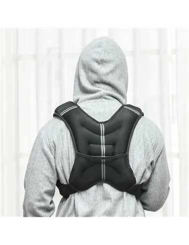 HOMCOM 8KG Weighted Vest, Running Weight Vest with Adjustable Strap, Convenient Pocket and Reflective Strips for Men and Women