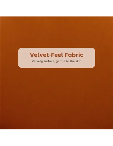 HOMCOM Set of Two Velvet-Feel Lotus Bar Stools - Orange