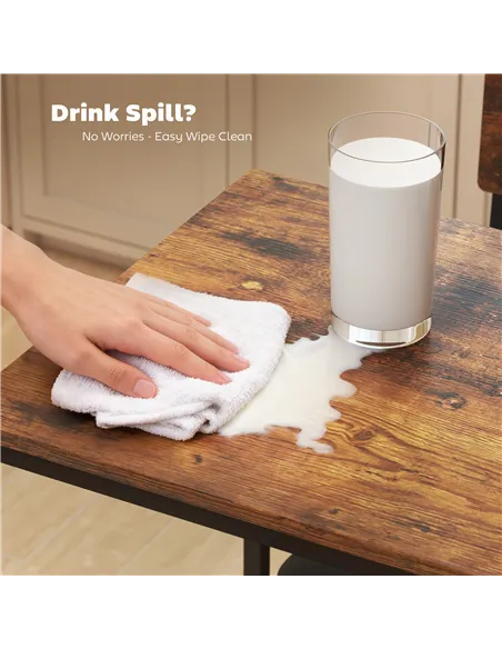 HOMCOM Three-Piece Compact Bar Table Set - Brown/Black