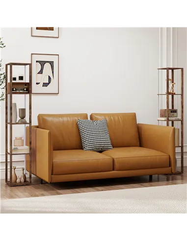 HOMCOM RGB LED Floor Lamp with Shelves, Modern Dimmable Standing Lamp with Remote Control, Adjustable Brightness & Speed for Liv