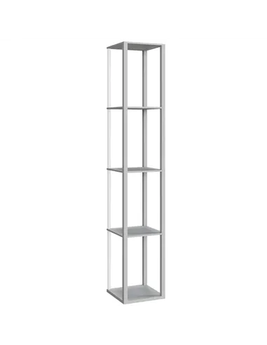 HOMCOM RGB LED Floor Lamp with Shelves, Modern Dimmable Standing Lamp with Remote Control, Adjustable Brightness & Speed for Liv