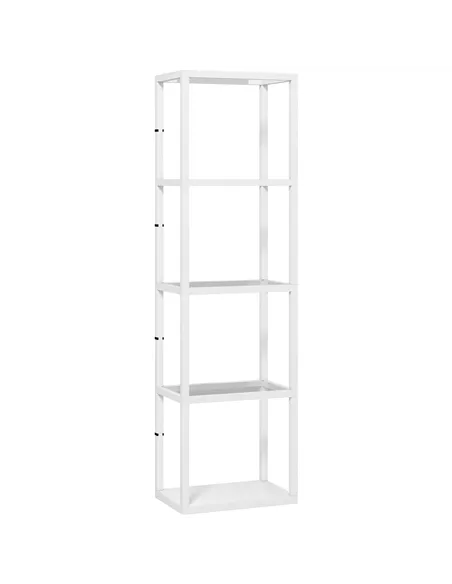 HOMCOM Four-Shelf Floor Lamp - White