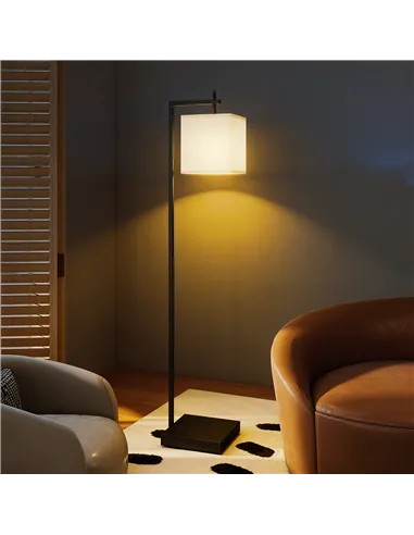 HOMCOM Floor Lamp for Living Room, 66" Modern Tall Standing Lamp with Adjustable Colour Temperatures & 10 Brightness Levels, Rem