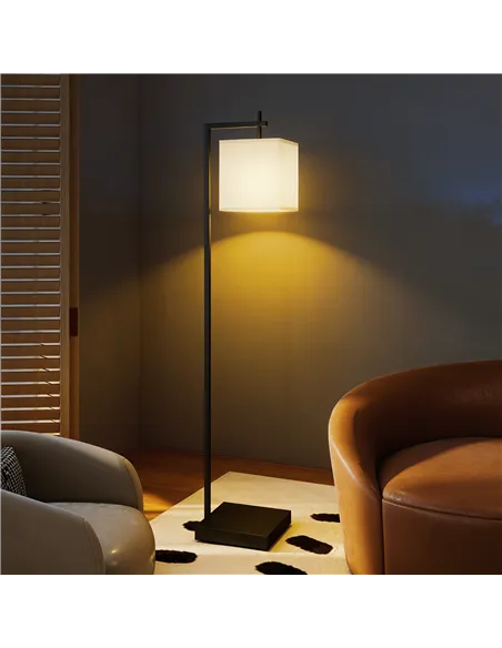 HOMCOM Floor Lamp for Living Room, 66" Modern Tall Standing Lamp with Adjustable Colour Temperatures & 10 Brightness Levels, Rem