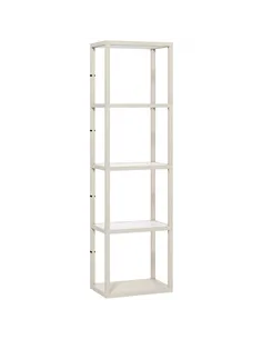 HOMCOM Four-Shelf Floor Lamp - Bleached Oak