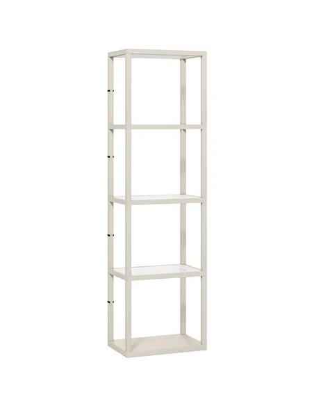 HOMCOM Four-Shelf Floor Lamp - Bleached Oak