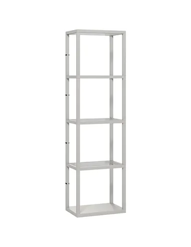 HOMCOM Four-Shelf Floor Lamp - Grey