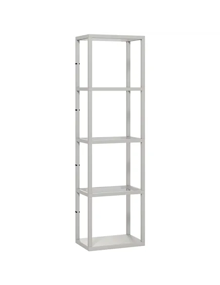 HOMCOM Four-Shelf Floor Lamp - Grey