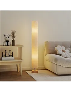HOMCOM LED Floor Lamp for Living Room, 120cm Modern Standing Lamp with 3000K/4500K/6500K Colour Temperatures, Linen Shade and Wo 2
