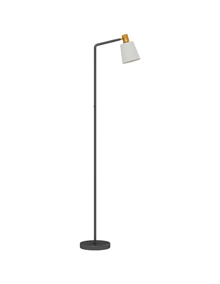 HOMCOM Floor Lamp with 350° Rotatable Head, Modern Standing Lamp with 3000K/4000K/6500K Colour Temperatures for Living Room Bedr