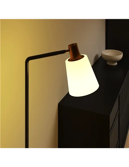 HOMCOM Floor Lamp with 350° Rotatable Head, Modern Standing Lamp with 3000K/4000K/6500K Colour Temperatures for Living Room Bedr