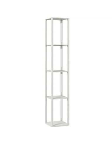 HOMCOM Floor Lamp with Shelves and 3 Brightness Levels - Oak