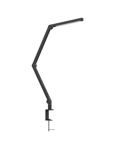 HOMCOM LED Desk Lamp, Dimmable Desk Light with Swing Arm and Clamp, Adjustable Eye-Caring Table Lamp with 2 Colour Modes & 5 Bri