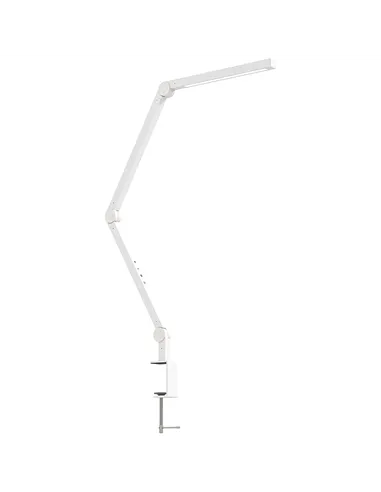 HOMCOM LED Desk Lamp, Dimmable Desk Light with Swing Arm and Clamp, Adjustable Eye-Caring Table Lamp with 2 Colour Modes & 5 Bri