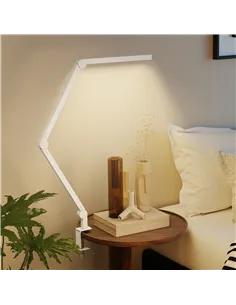 HOMCOM LED Desk Lamp, Dimmable Desk Light with Swing Arm and Clamp, Adjustable Eye-Caring Table Lamp with 2 Colour Modes & 5 Bri 2