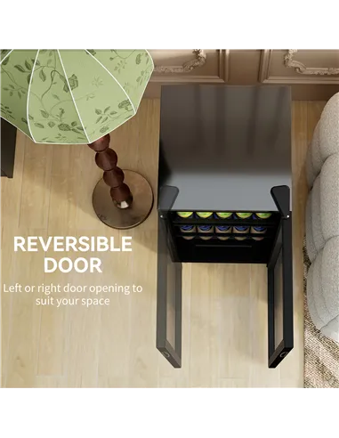 HOMCOM 93L Drinks Fridge, 115 Can Freestanding Beer Fridge with Glass Door, Adjustable Shelves, LED Light, for Beer Soda, Black