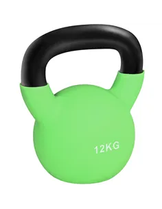 HOMCOM Soft Kettlebell, 12kg Kettle Bell with Non-Slip Handle for Home Gym Weight Lifting and Strength Training, Green