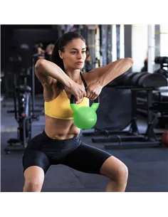 HOMCOM Soft Kettlebell, 12kg Kettle Bell with Non-Slip Handle for Home Gym Weight Lifting and Strength Training, Green 2