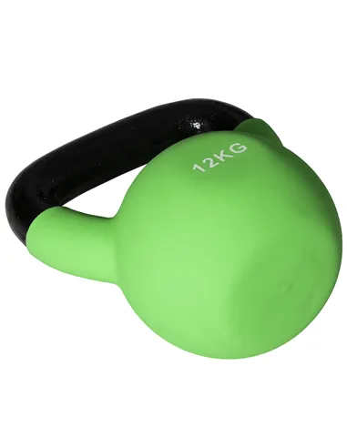 HOMCOM Soft Kettlebell, 12kg Kettle Bell with Non-Slip Handle for Home Gym Weight Lifting and Strength Training, Green