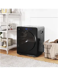 HOMCOM 4kg Compact 40-60℃  Tumble Dryer - Black 2