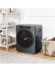 HOMCOM 4kg Compact 40-60℃  Tumble Dryer - Grey 2