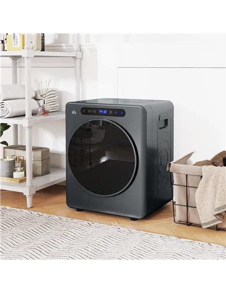 HOMCOM 4kg Compact 40-60℃  Tumble Dryer - Grey