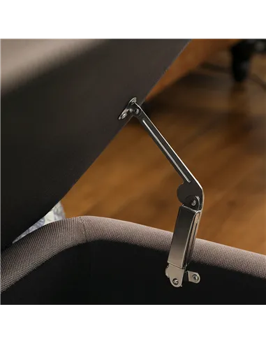 HOMCOM Linen-Look 92 x 31cm Storage Ottoman - Dark Brown