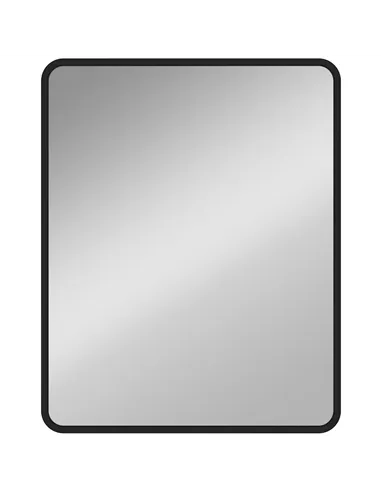 HOMCOM Rectangular Wall Mirror with HD Glass - Black