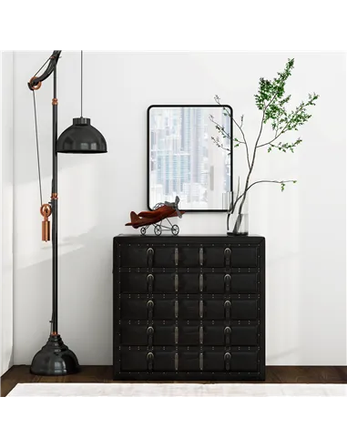 HOMCOM Rectangular Wall Mirror with HD Glass - Black