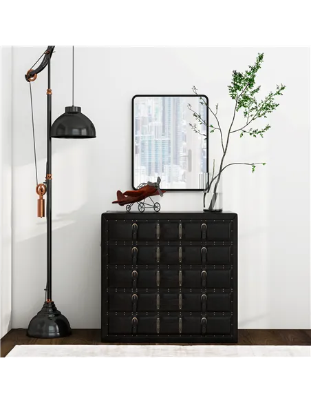 HOMCOM Rectangular Wall Mirror with HD Glass - Black