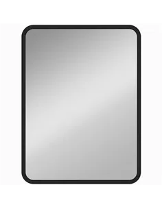 HOMCOM Rectangular Wall Mirror with HD Glass - Black