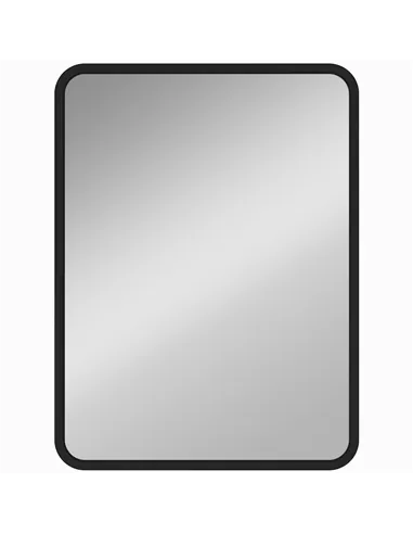 HOMCOM Rectangular Wall Mirror with HD Glass - Black