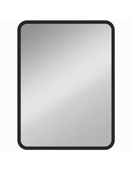 HOMCOM Rectangular Wall Mirror with HD Glass - Black