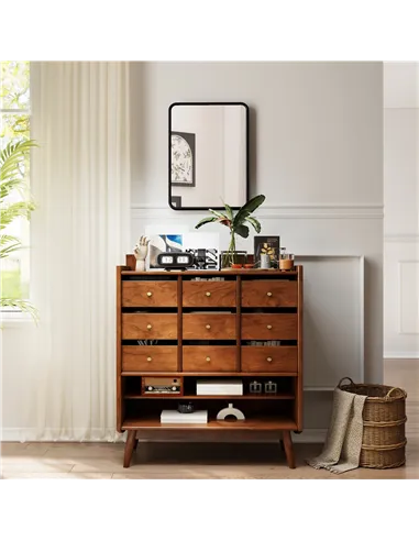 HOMCOM Rectangular Wall Mirror with HD Glass - Black