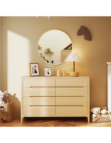 HOMCOM 61cm Decorative Wall Mirror for Bedroom Living Room, Modern Round Bathroom Mirror for Home Decor, Gold Tone