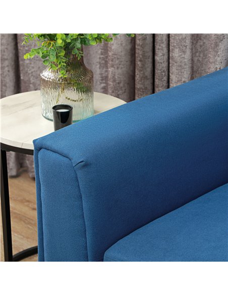HOMCOM 3 Seater Sofa Bed, L Shaped Pull Out Sofa Bed with Storage, Convertible Click Clack Settee Sectional Sleeper Futon for Li
