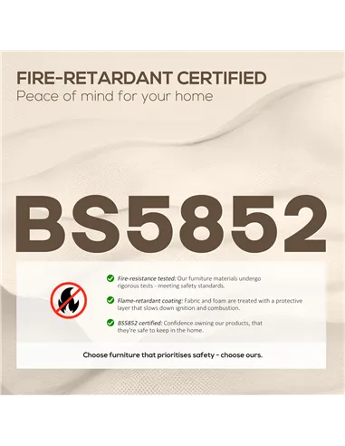 HOMCOM Two-Seater Leathaire Sofa - Light Brown