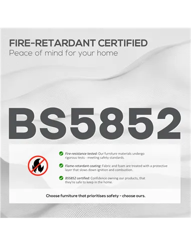 HOMCOM Two-Seater Leathaire Sofa - Grey