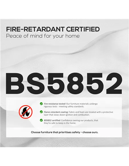 HOMCOM Wingback Accent Chair Tufted Chesterfield-style Armchair with Nail Head Trim for Living Room Bedroom Grey